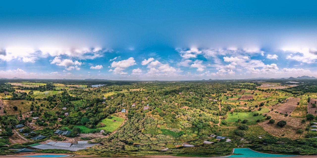 Nivadoo Resort Sigiriya Dış mekan fotoğraf View of the village from the top of the hill